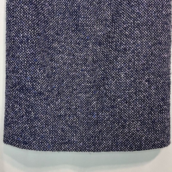 Vintage Worth Wool Purple Tweed Pencil Skirt Slit Size 6 Twee Preppy - Picture 3 of 7